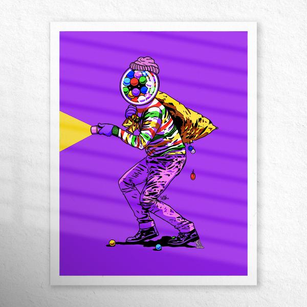 Bubblegum Burglar 11x14 Print