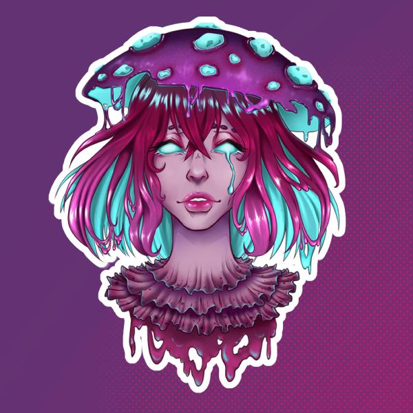 Weeping Mush Sticker