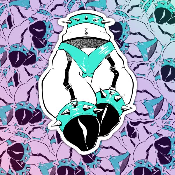 Bratty Thighs Sticker