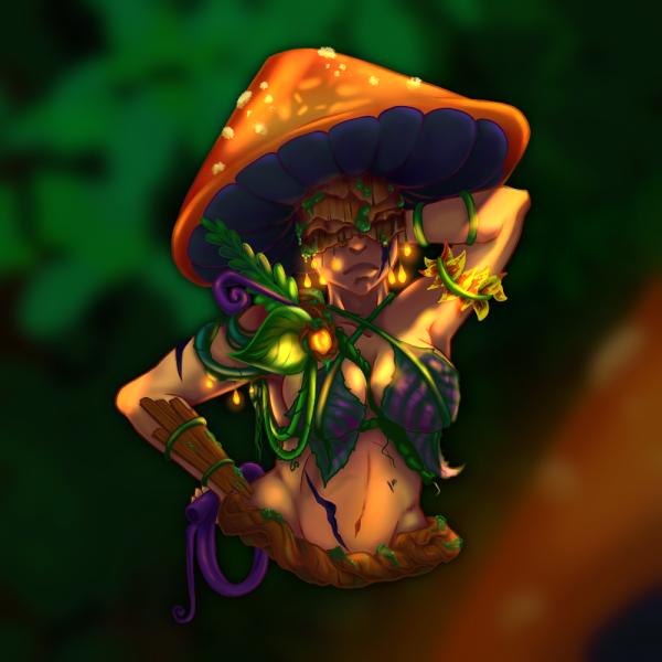 Fungal Warrior Sticker