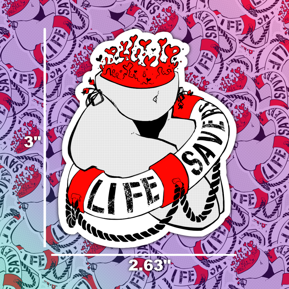 Thicc Thighs Save Lives Sticker picture