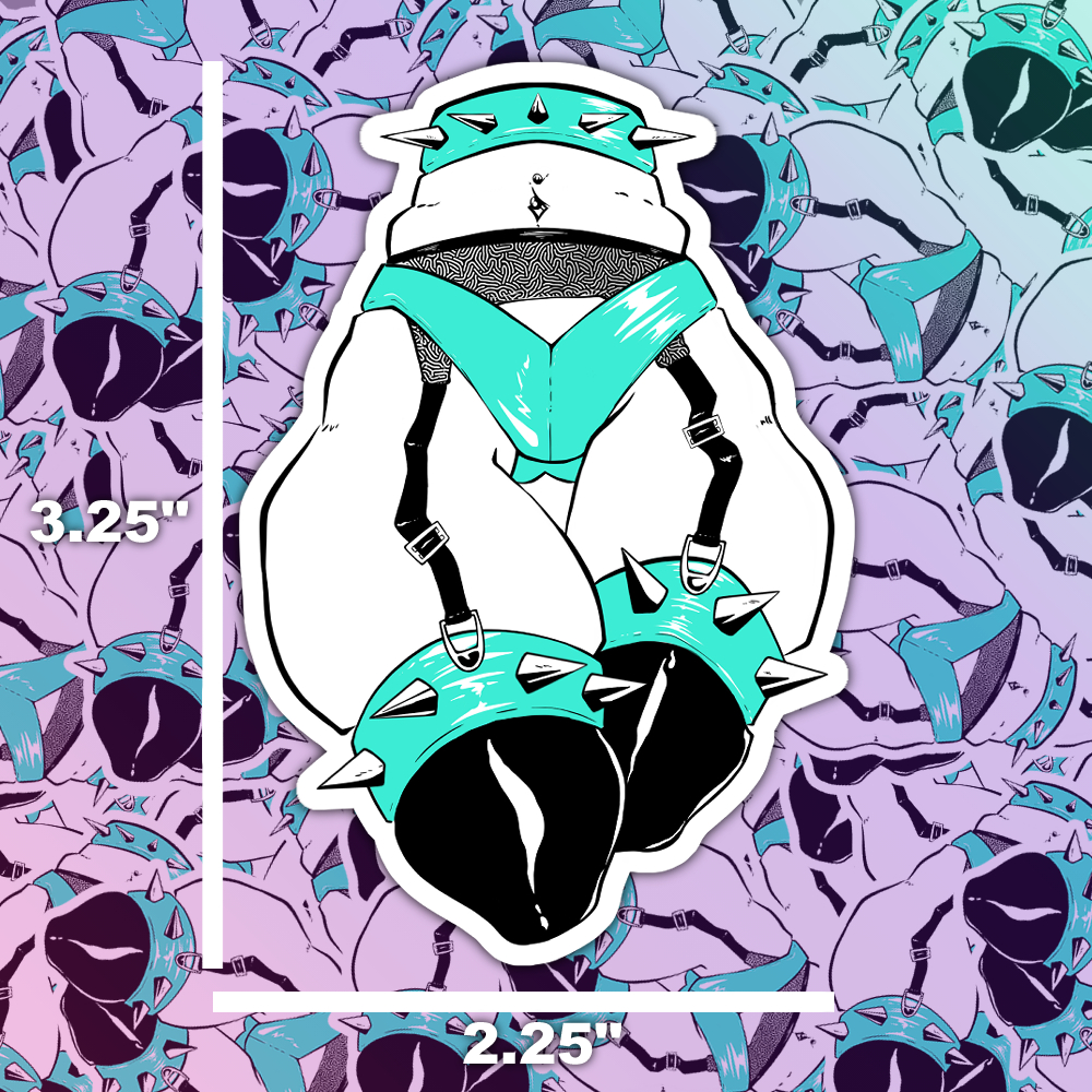 Bratty Thighs Sticker picture