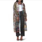 African Print  Open Weave Kaftan