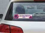 Planting Happiness One Dahlia at a Time Bumper Sticker