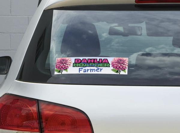 Dahlia Hoarder Bumper Sticker