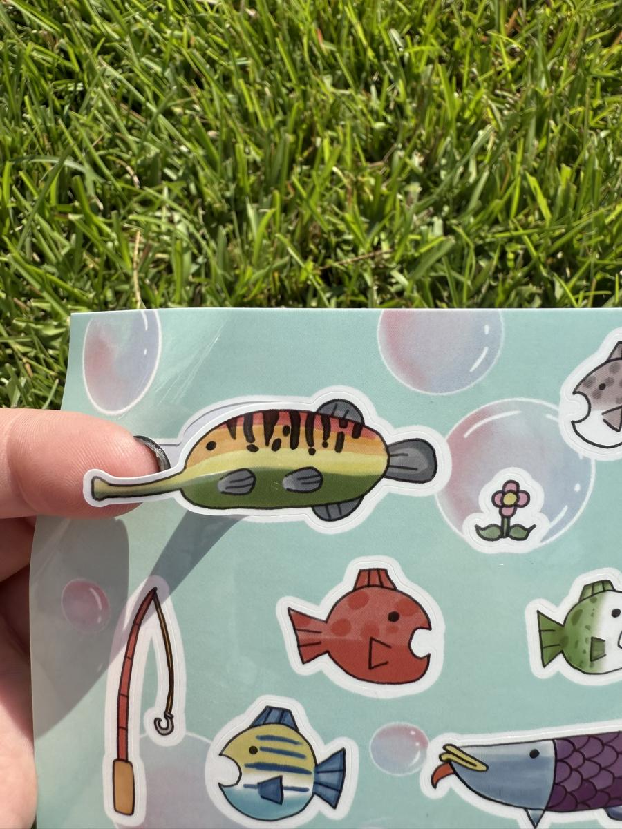 Fishing Game Sticker Sheet picture