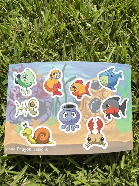 Insane Aquarium Sticker Sheet