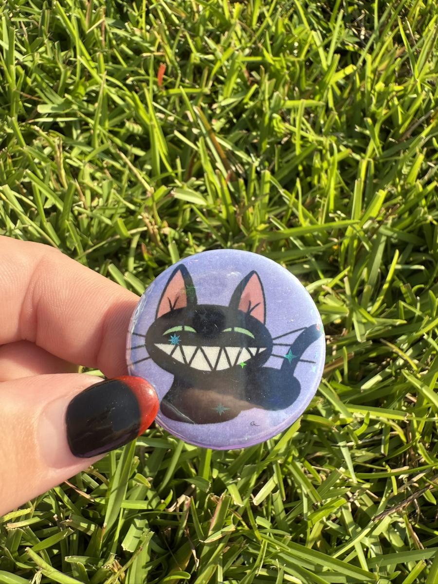 Kuroneko Pin Button picture