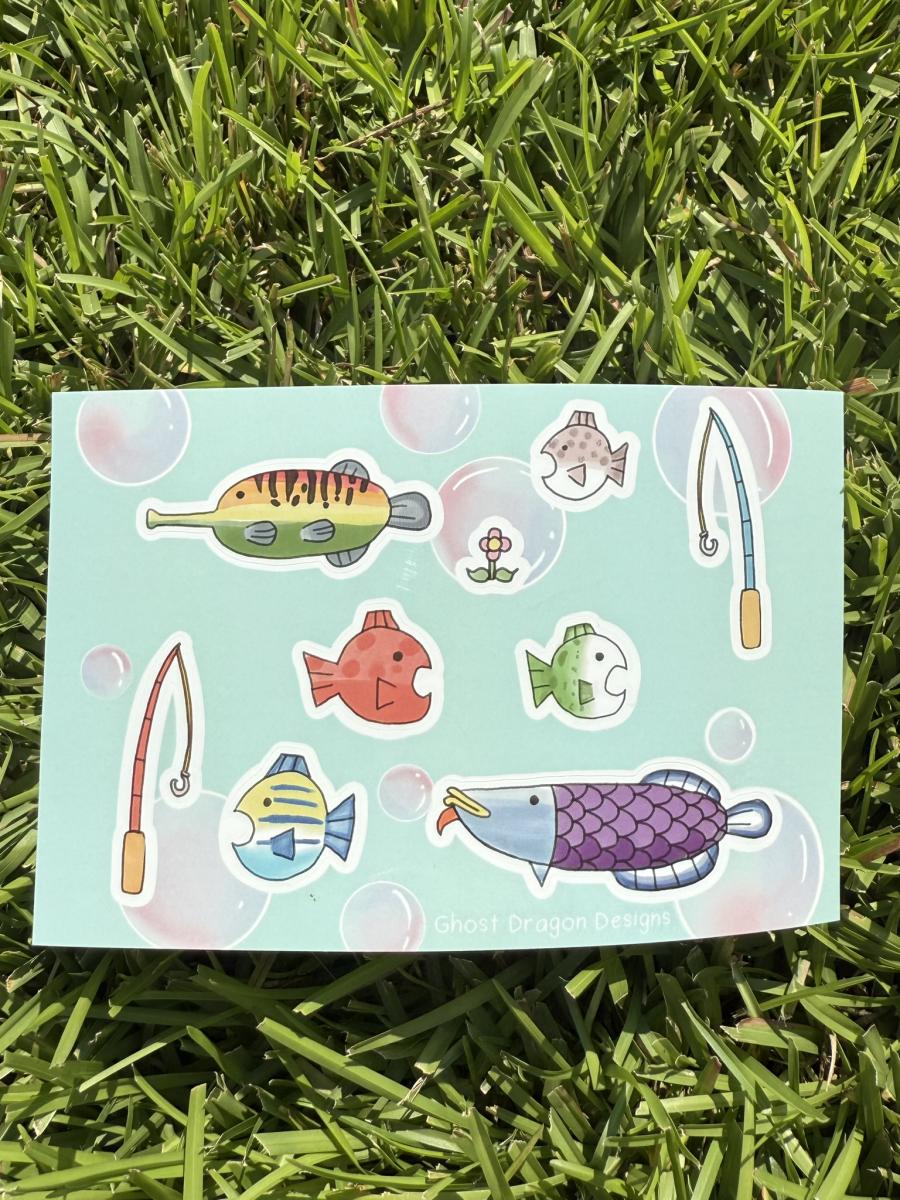 Fishing Game Sticker Sheet picture