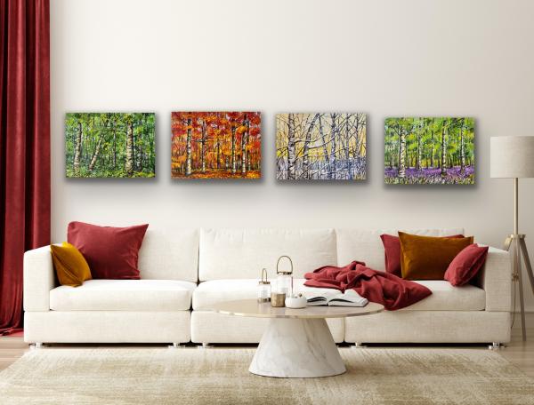 4 Seasons Set - Four Paintings, each one 18' x 24' picture