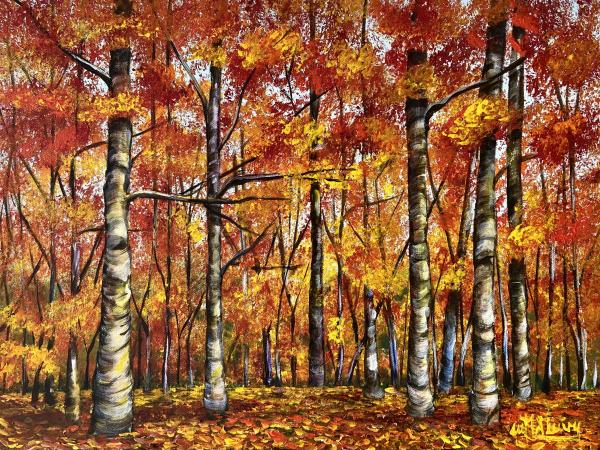 4 Seasons Set - Four Paintings, each one 18' x 24' picture