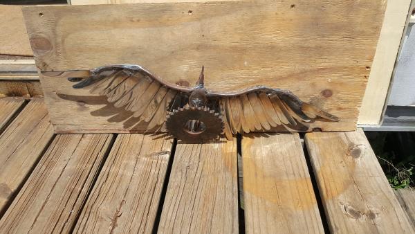 Scrap Metal  Bird Sculpture - Bird in Flight picture