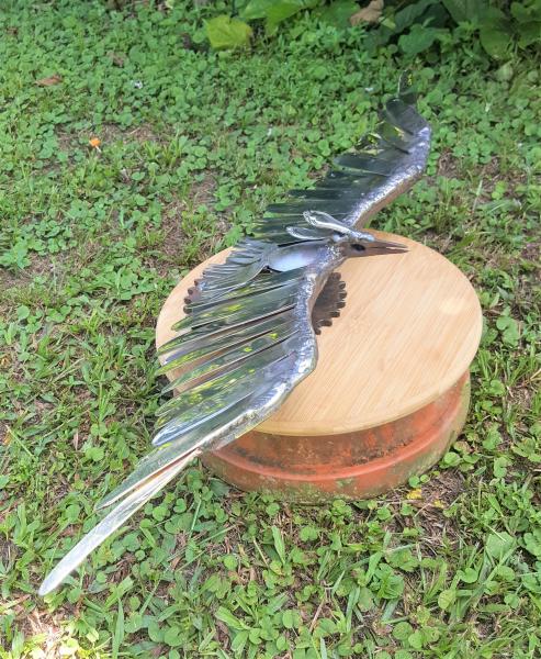 Scrap Metal  Bird Sculpture - Bird in Flight picture