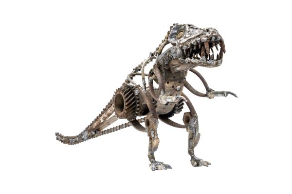 Scrap Metal T-Rex Sculpture - Dinosaur Sculpture - Tyrannosaurus picture