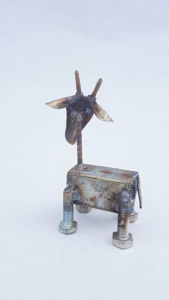 Baby Goat -  Scrap Metal goat Sculpture   Ram- Goat - Sheep picture