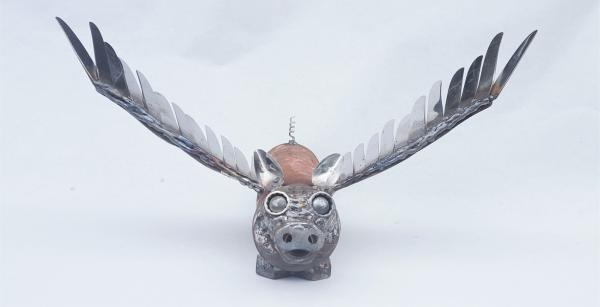 Flying Pig Sculpture  - When Pigs Fly picture