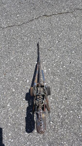Scrap Metal T-Rex Sculpture - Dinosaur Sculpture - Tyrannosaurus picture