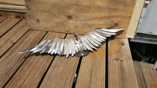 Scrap Metal  Bird Sculpture - Bird in Flight picture