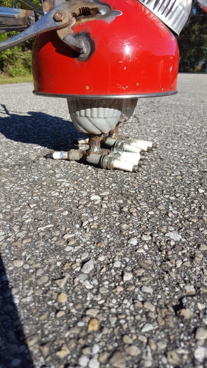 Metal Chicken Sculpture - Tea Pot picture