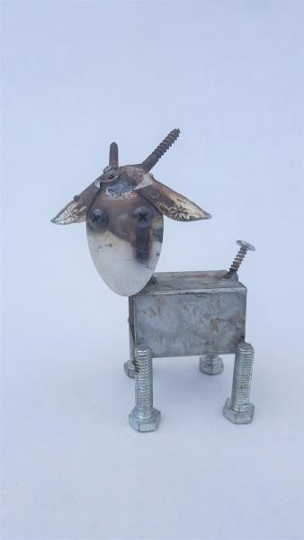 Baby Goat -  Scrap Metal goat Sculpture   Ram- Goat - Sheep picture