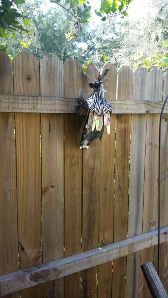 Scrap Metal  Woodpecker Sculpture - Pileated woodpecker picture