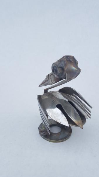 Scrap Metal Pelican Sculpture - Spoon Pelican picture