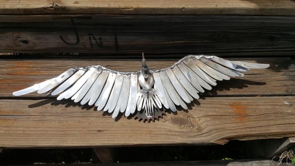 Scrap Metal  Bird Sculpture - Bird in Flight picture