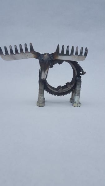 Scrap Metal Moose Sculpture picture
