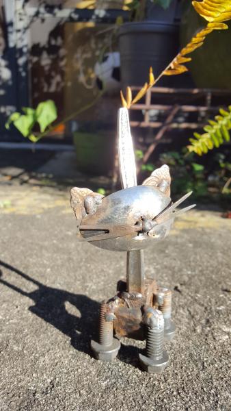 Kitty Metal Sculpture picture