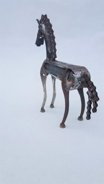 Scrap Metal Horse Sculpture - Metal Horse picture