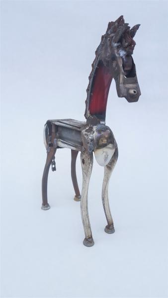 Scrap Metal Horse Sculpture - Metal Horse picture