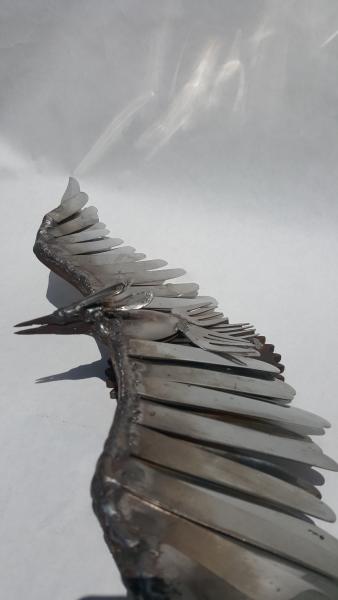 Scrap Metal  Bird Sculpture - Bird in Flight picture