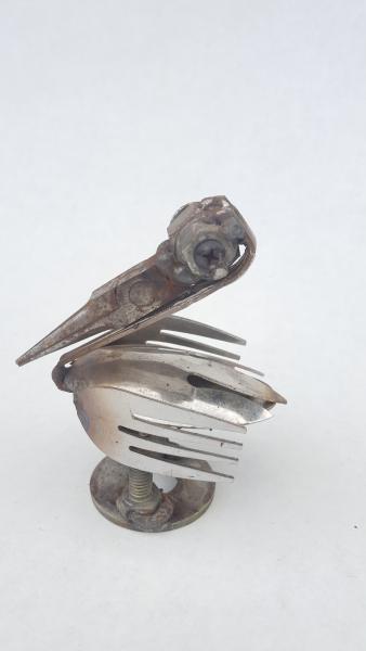 Scrap Metal Pelican Sculpture - Spoon Pelican picture