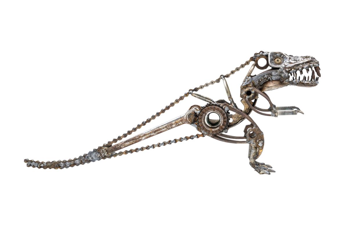 Scrap Metal T-Rex Sculpture - Dinosaur Sculpture - Tyrannosaurus picture