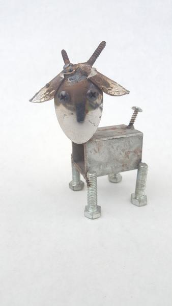 Baby Goat -  Scrap Metal goat Sculpture   Ram- Goat - Sheep picture