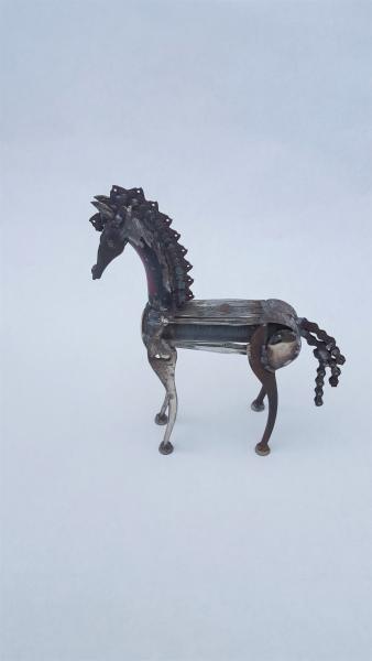 Scrap Metal Horse Sculpture - Metal Horse picture