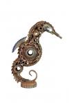 Scrap Metal Seahorse Sculpture - Metal Seahorse - Hippocampus - Seahorse