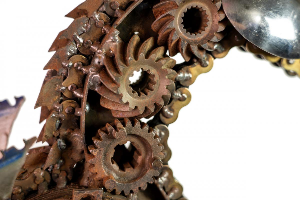 Scrap Metal Seahorse Sculpture - Metal Seahorse - Hippocampus - Seahorse picture