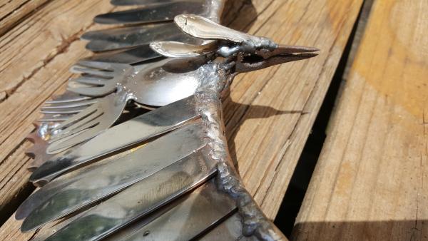 Scrap Metal  Bird Sculpture - Bird in Flight picture