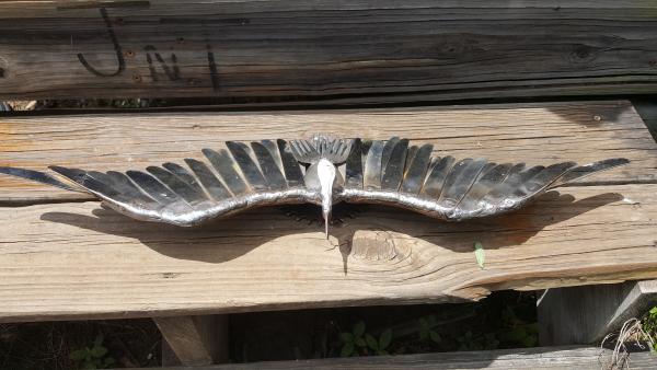 Scrap Metal  Bird Sculpture - Bird in Flight picture