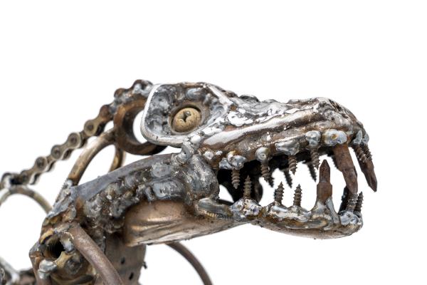 Scrap Metal T-Rex Sculpture - Dinosaur Sculpture - Tyrannosaurus picture