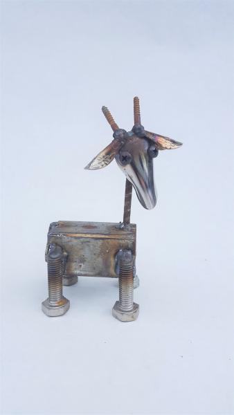 Baby Goat -  Scrap Metal goat Sculpture   Ram- Goat - Sheep picture