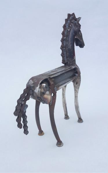 Scrap Metal Horse Sculpture - Metal Horse picture