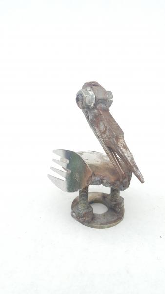 Scrap Metal Pelican Sculpture - Spoon Pelican picture