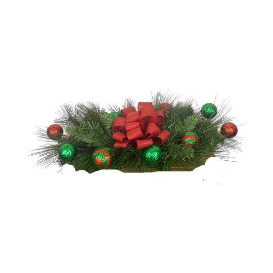 Red & Green Pine Centerpiece