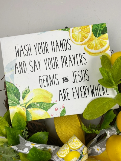 Jesus & Germs with lemons picture