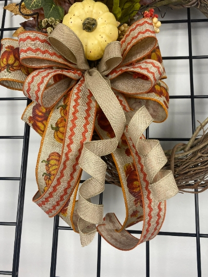 Pumpkins and flowers picture