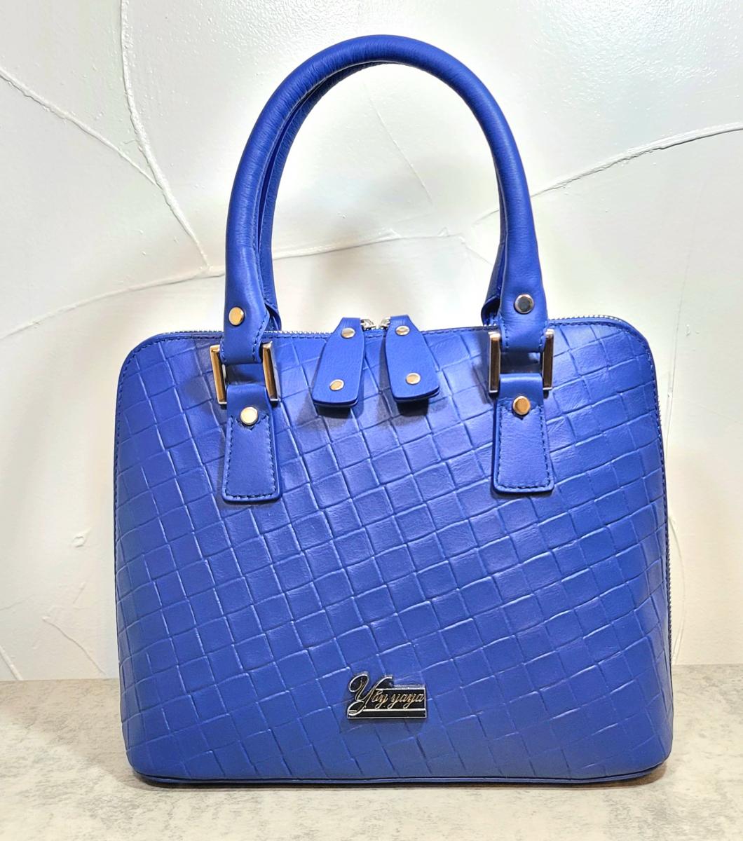 Genuine Leather Blueberry Crossbody Bag picture