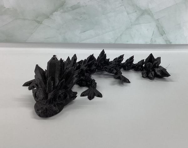 Small articulating Horned Chrystal Dragon