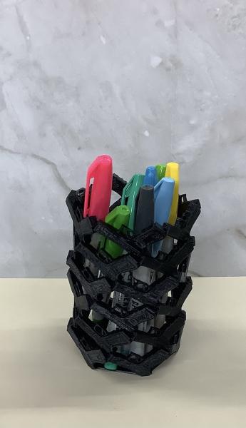 Pew pew pen pencil holder